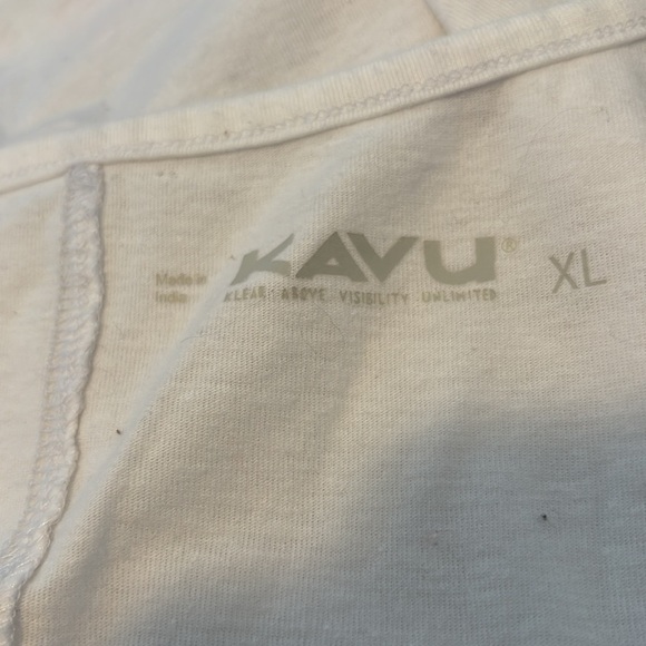 Kavu women’s white graphic tank top size XL - Picture 7 of 8
